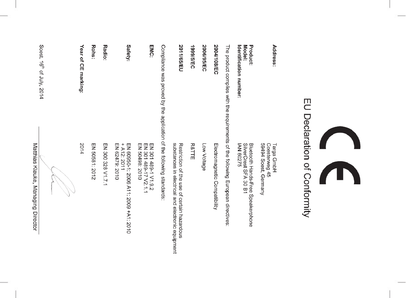 Silvercrest SFA 30 B1 User Manual | Page 120 / 120
