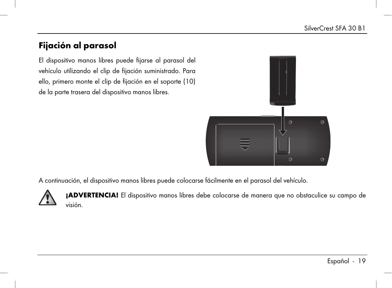 Fijación al parasol | Silvercrest SFA 30 B1 User Manual | Page 21 / 120