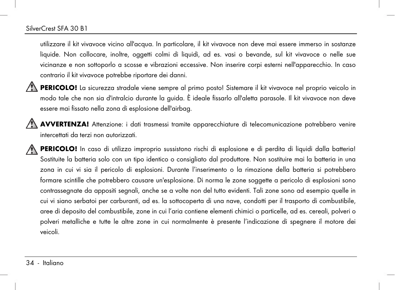 Silvercrest SFA 30 B1 User Manual | Page 36 / 120