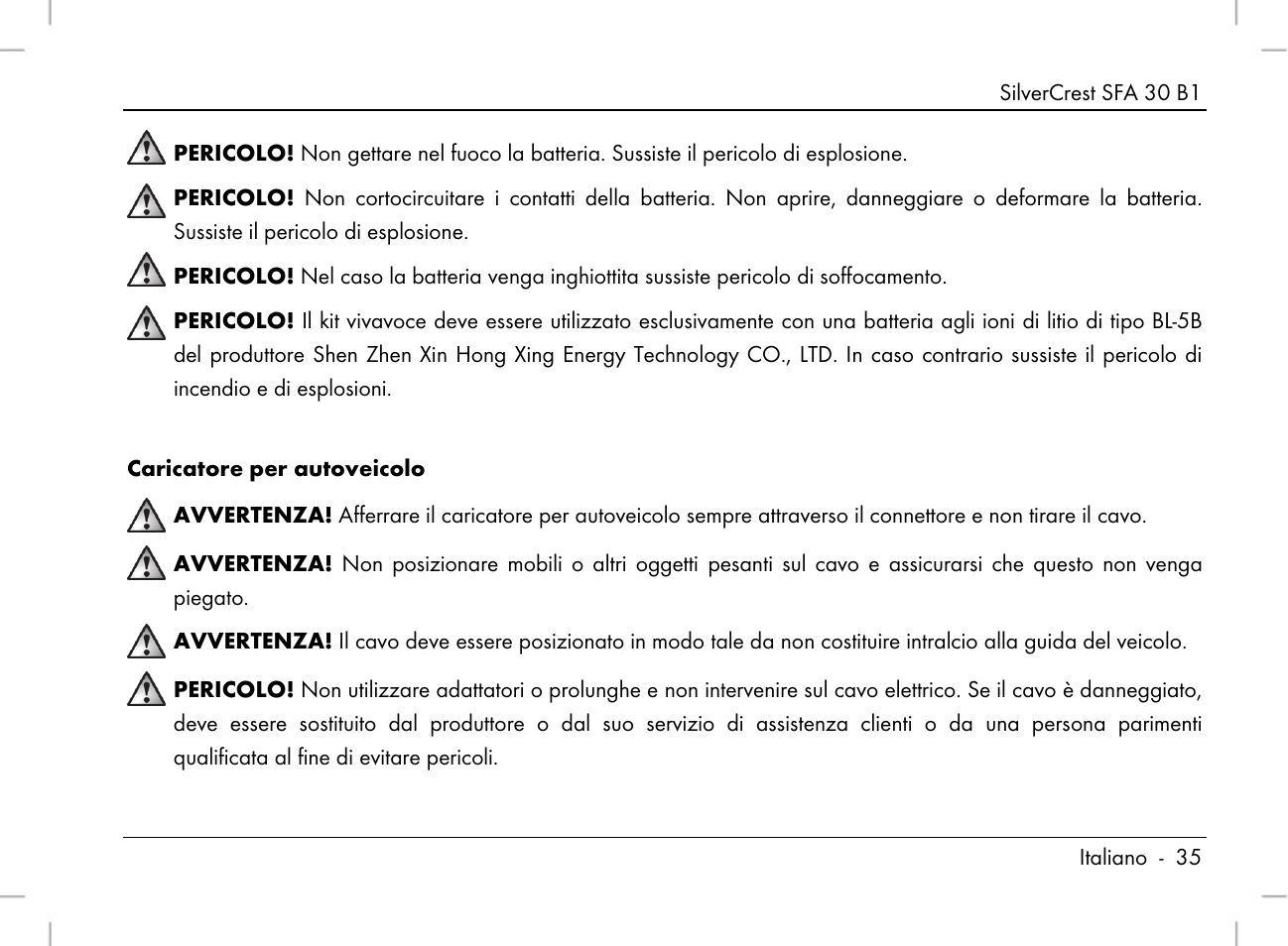 Silvercrest SFA 30 B1 User Manual | Page 37 / 120