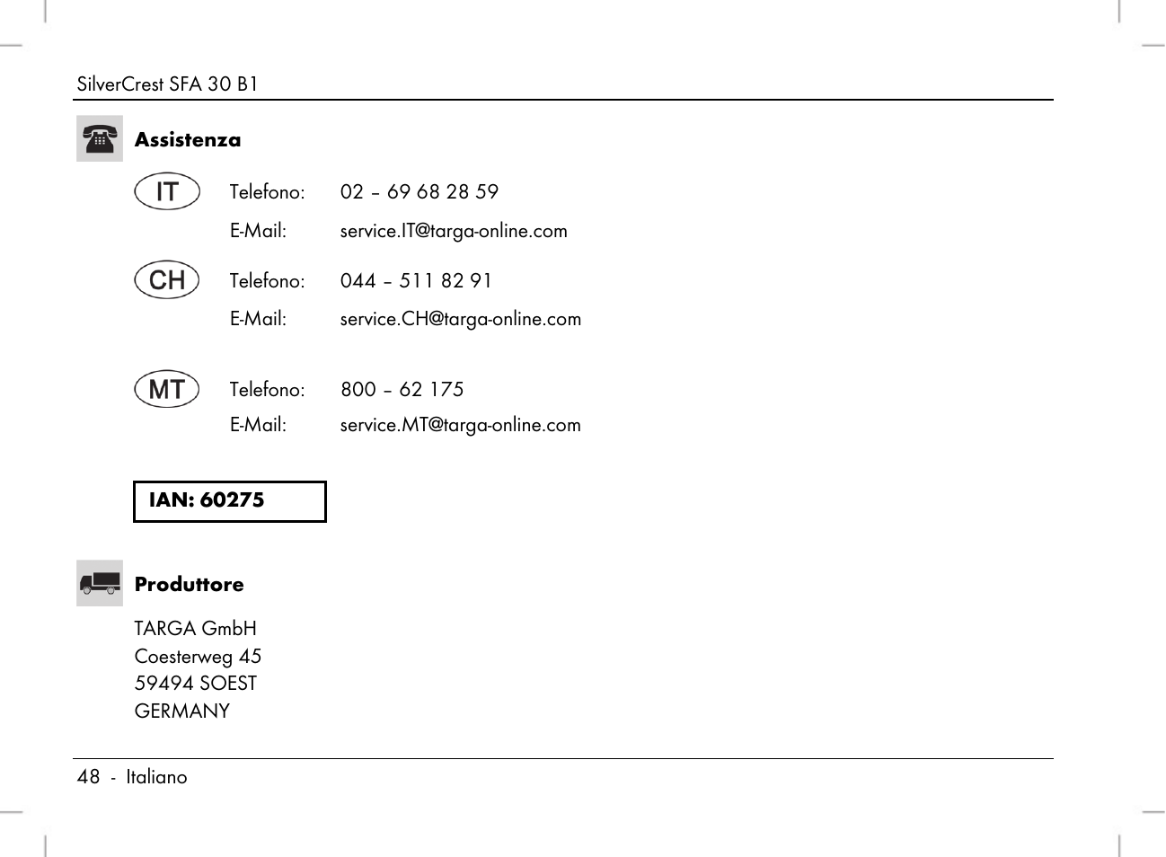 Silvercrest SFA 30 B1 User Manual | Page 50 / 120