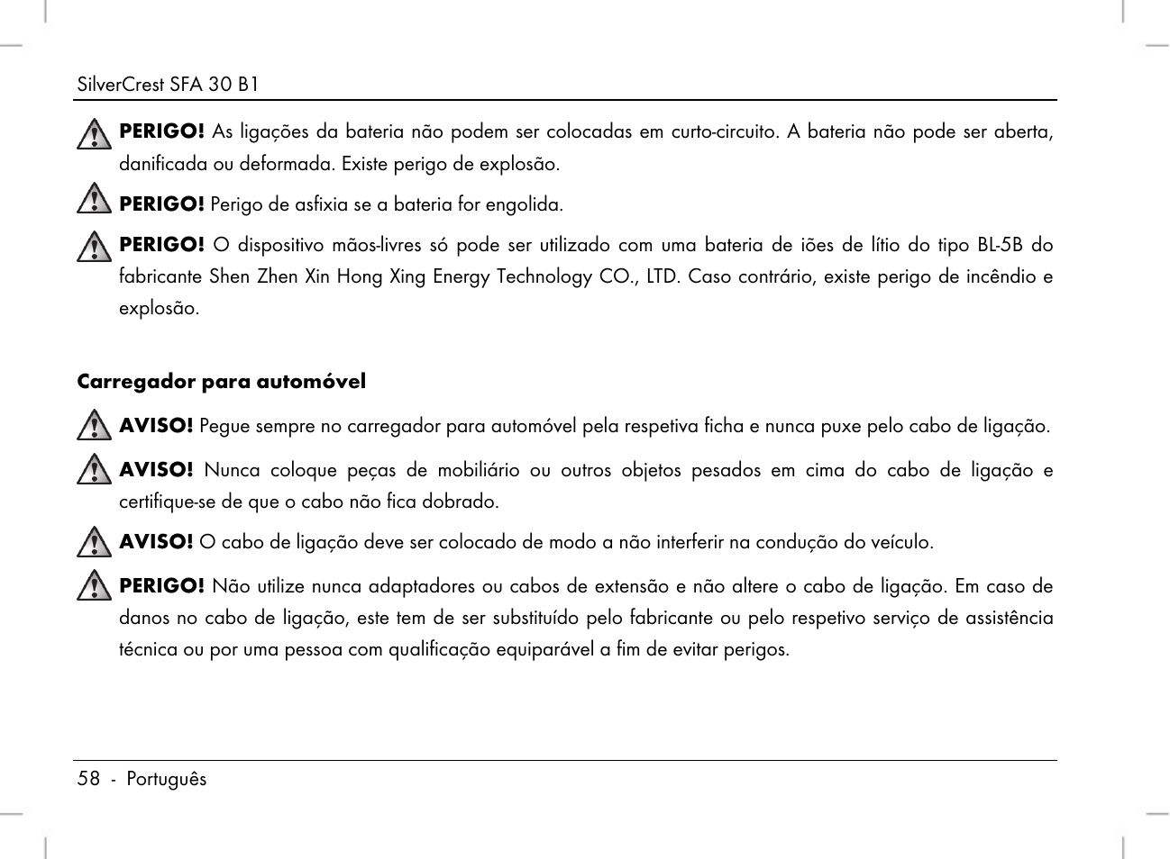 Silvercrest SFA 30 B1 User Manual | Page 60 / 120
