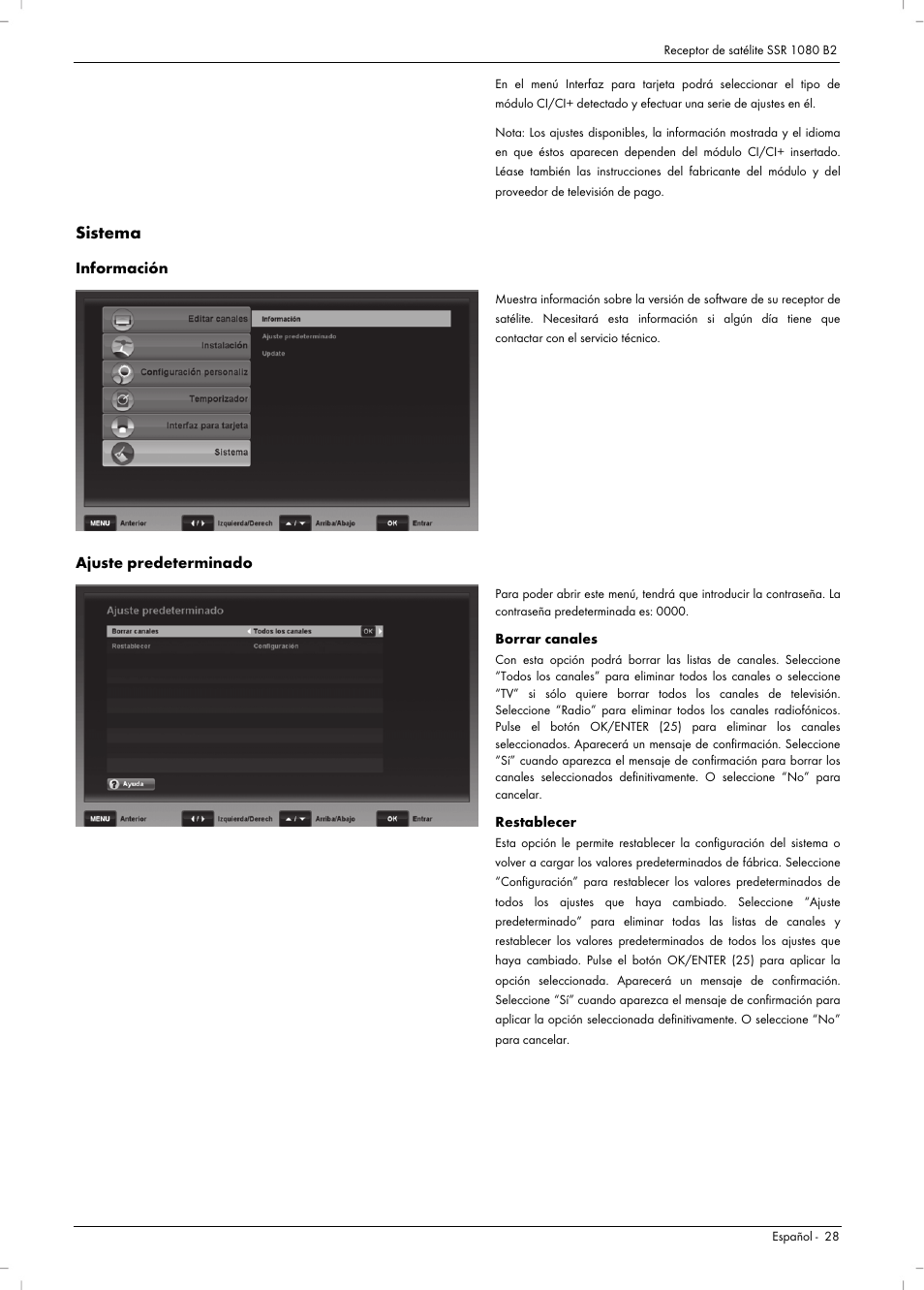 Sistema | Silvercrest SSR 1080 B2 User Manual | Page 30 / 106