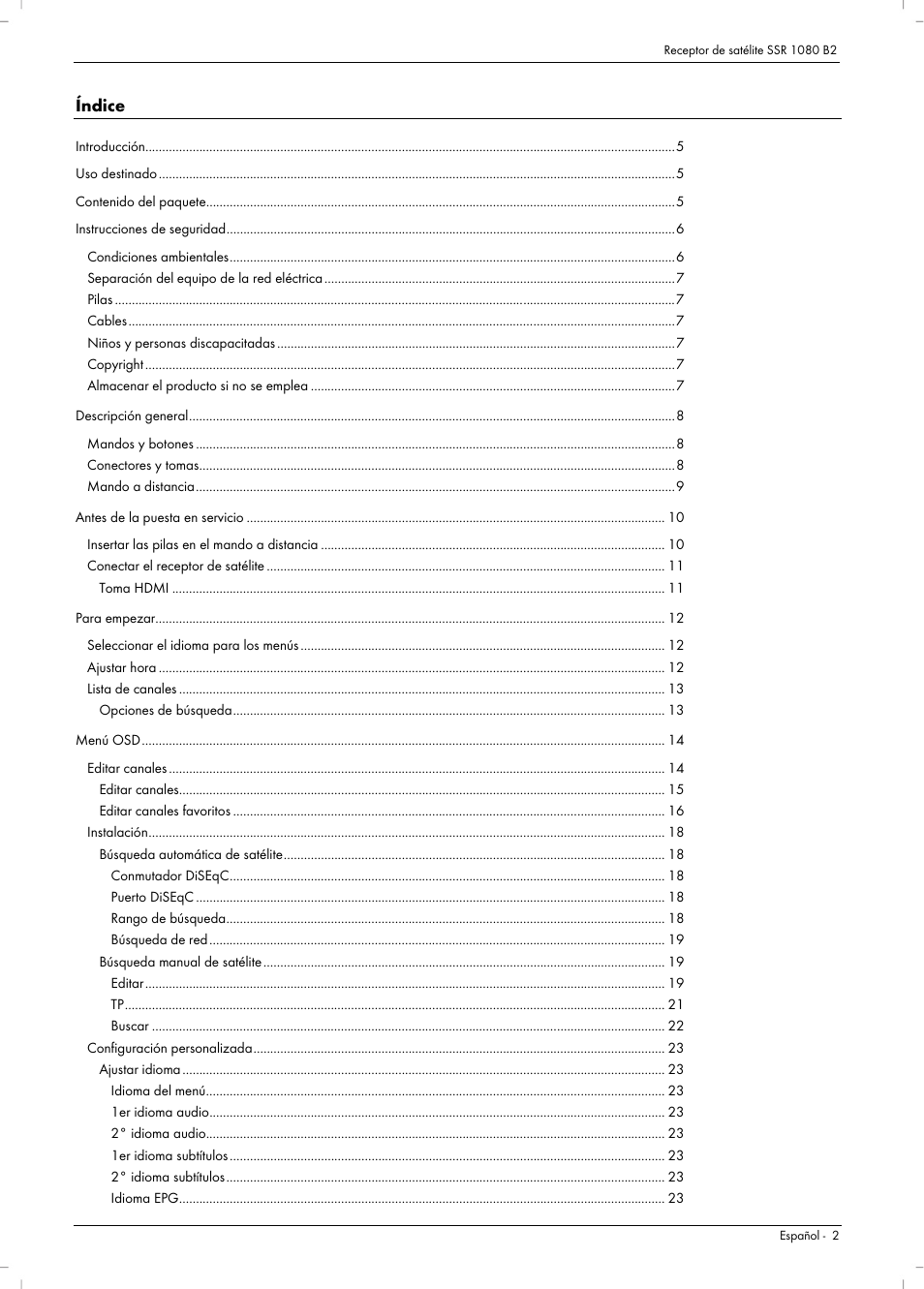 Silvercrest SSR 1080 B2 User Manual | Page 4 / 106