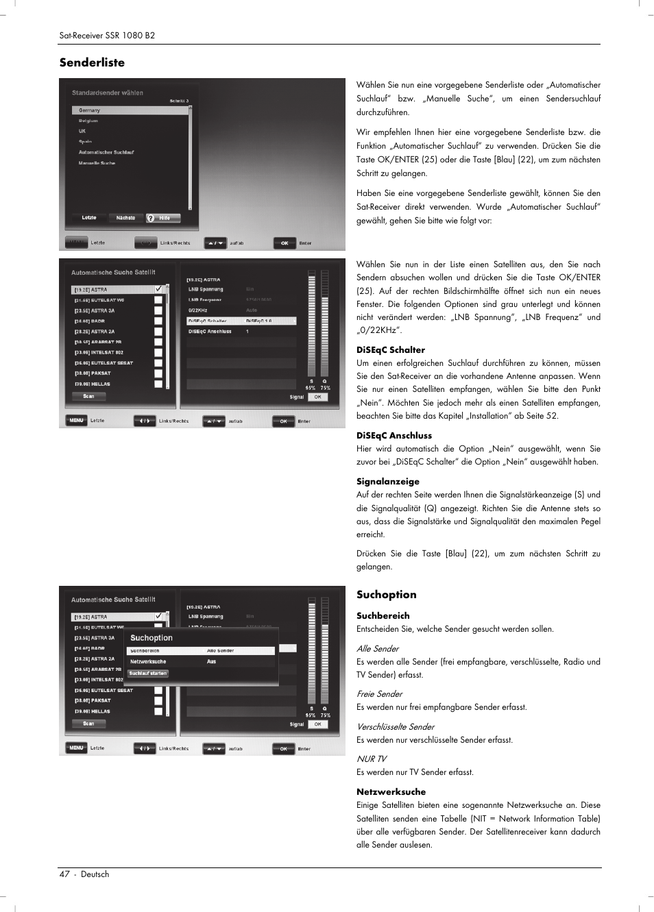 Senderliste | Silvercrest SSR 1080 B2 User Manual | Page 49 / 106