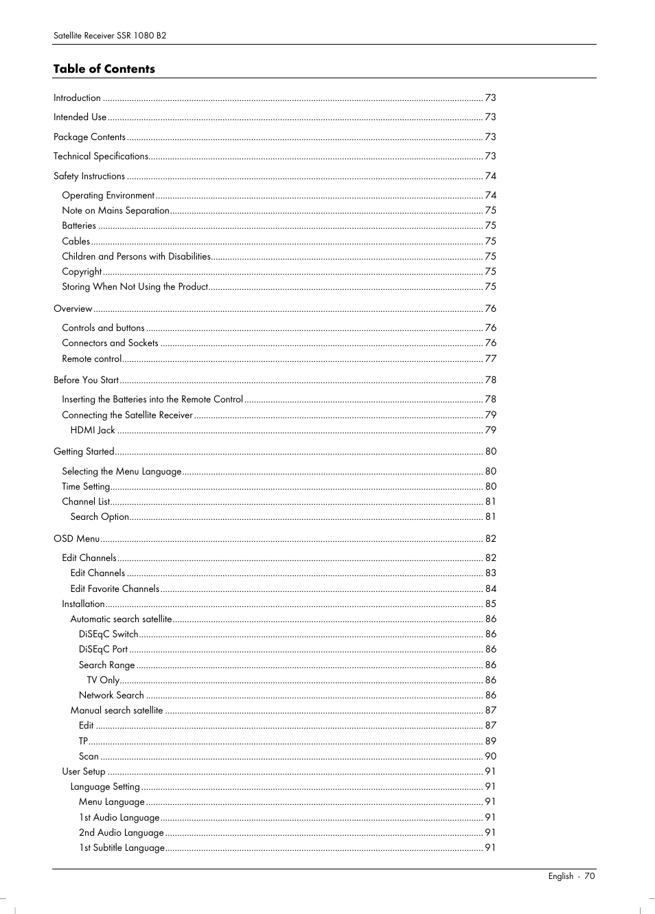 Silvercrest SSR 1080 B2 User Manual | Page 72 / 106