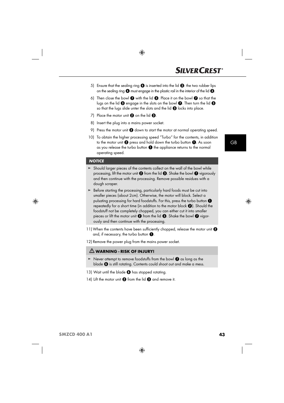 Silvercrest SMZCD 400 A1 User Manual | Page 46 / 51