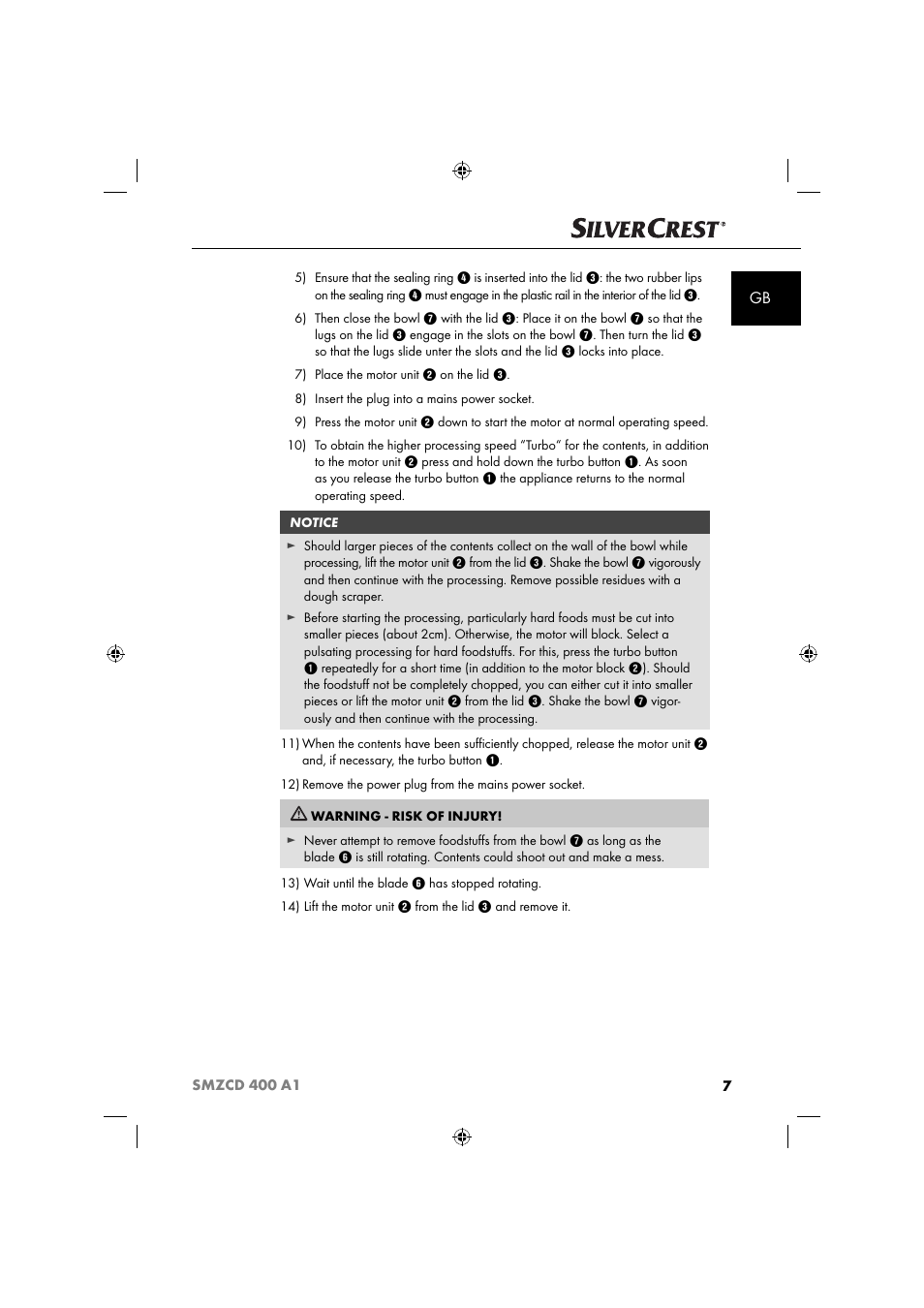 Silvercrest SMZCD 400 A1 User Manual | Page 10 / 63