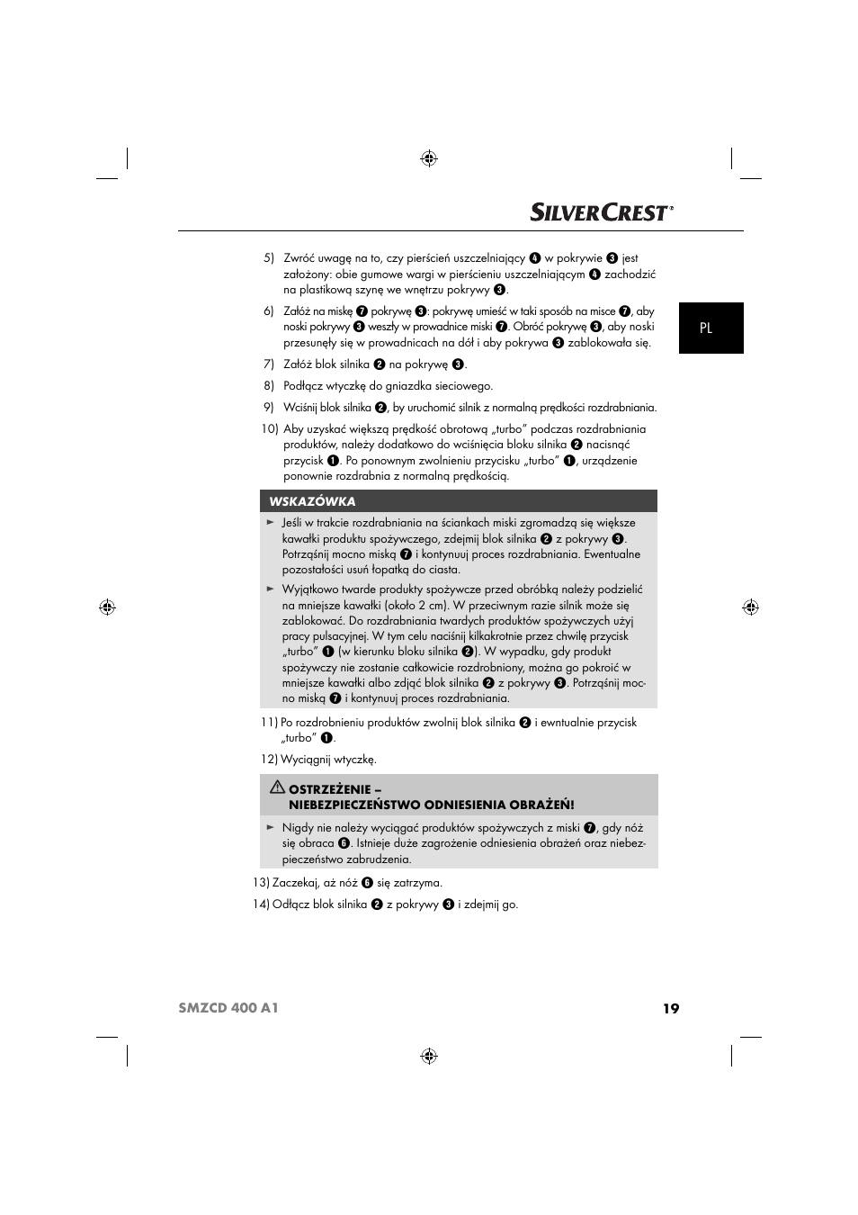 Silvercrest SMZCD 400 A1 User Manual | Page 22 / 63