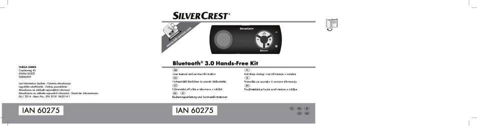 Silvercrest SFA 30 B1 User Manual | 166 pages