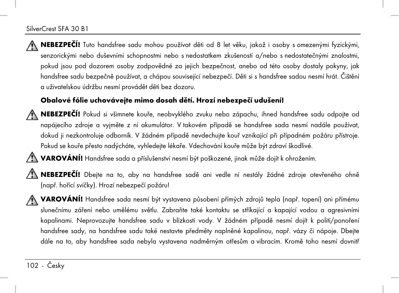 Silvercrest SFA 30 B1 User Manual | Page 104 / 166