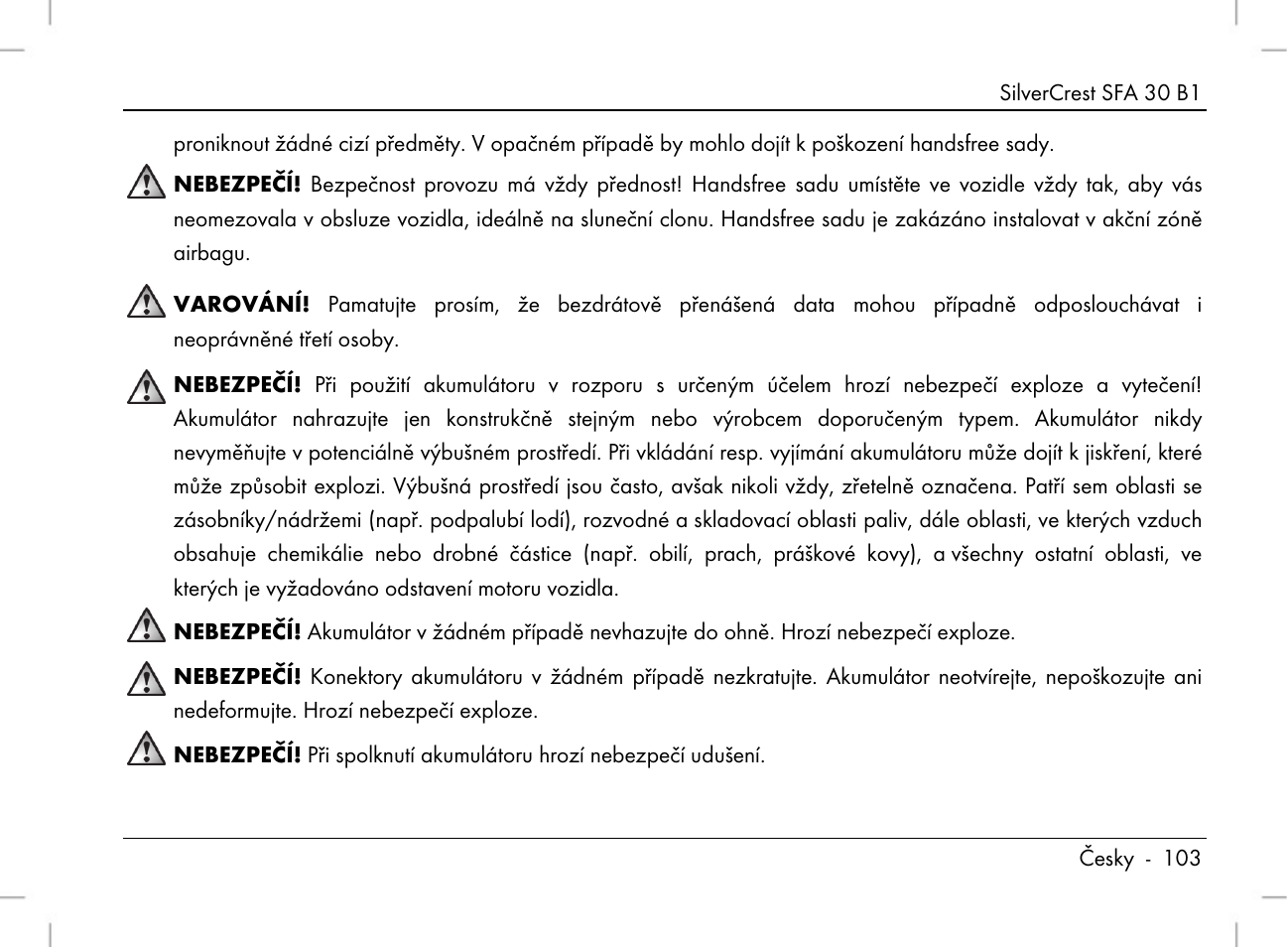 Silvercrest SFA 30 B1 User Manual | Page 105 / 166
