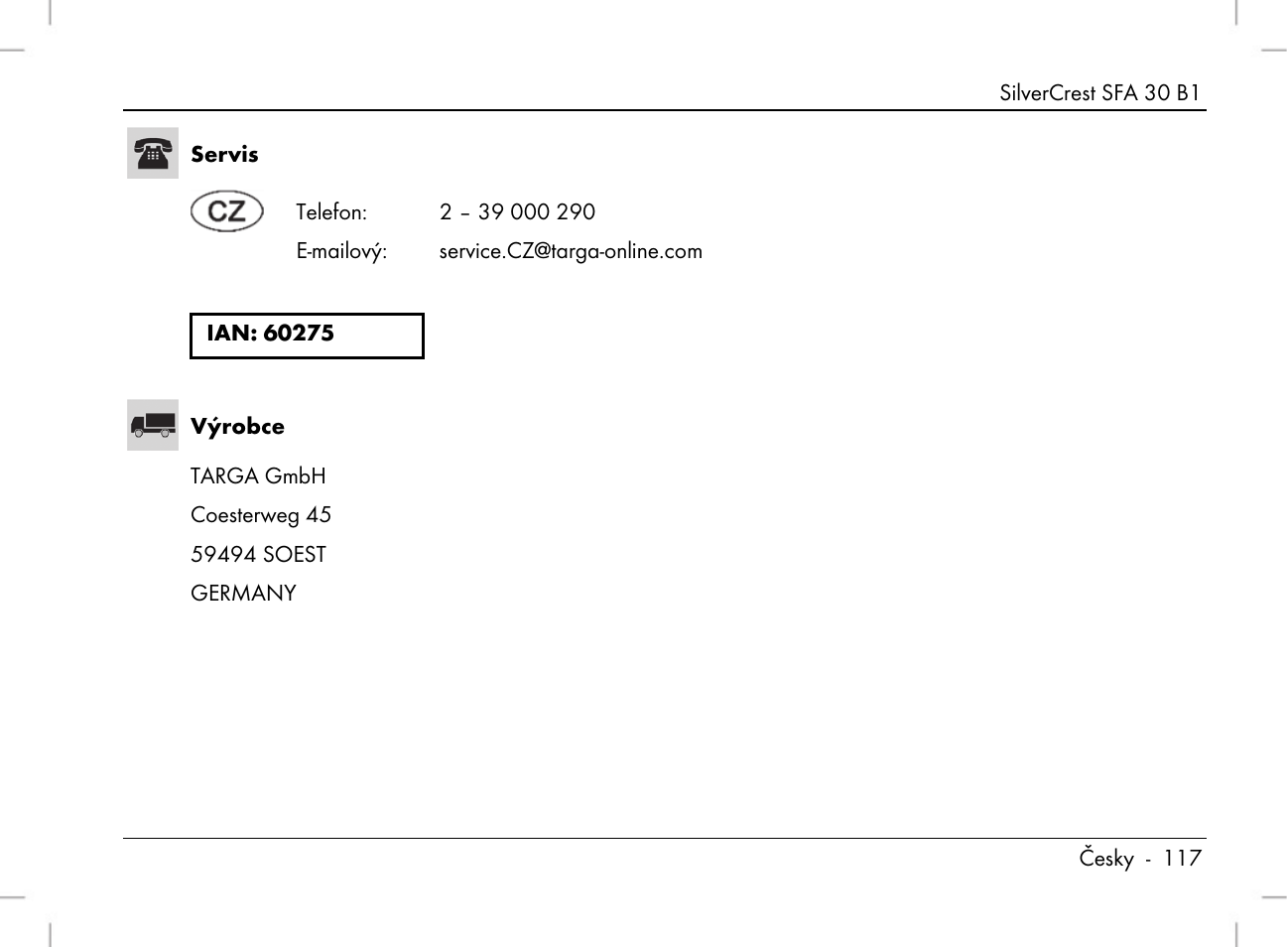 Silvercrest SFA 30 B1 User Manual | Page 119 / 166