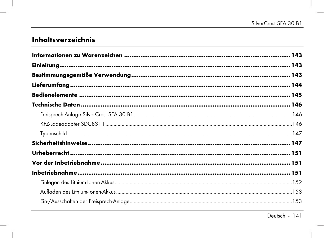 Silvercrest SFA 30 B1 User Manual | Page 143 / 166