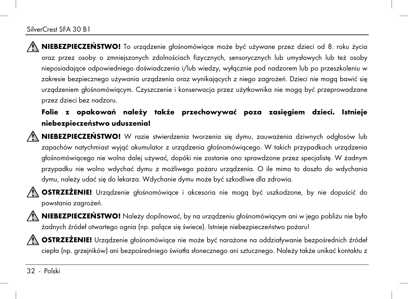 Silvercrest SFA 30 B1 User Manual | Page 34 / 166