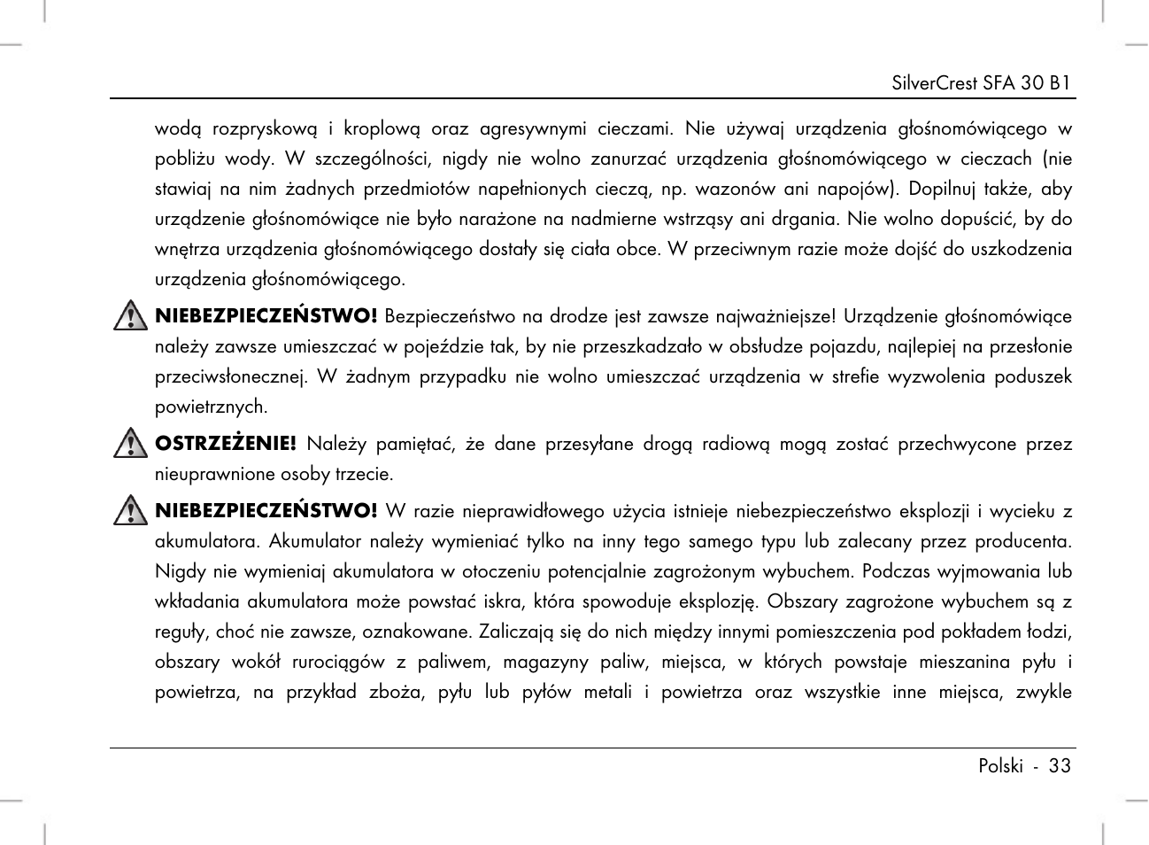 Silvercrest SFA 30 B1 User Manual | Page 35 / 166