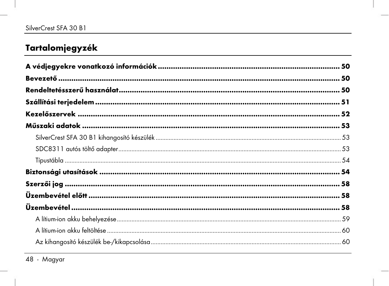 Silvercrest SFA 30 B1 User Manual | Page 50 / 166
