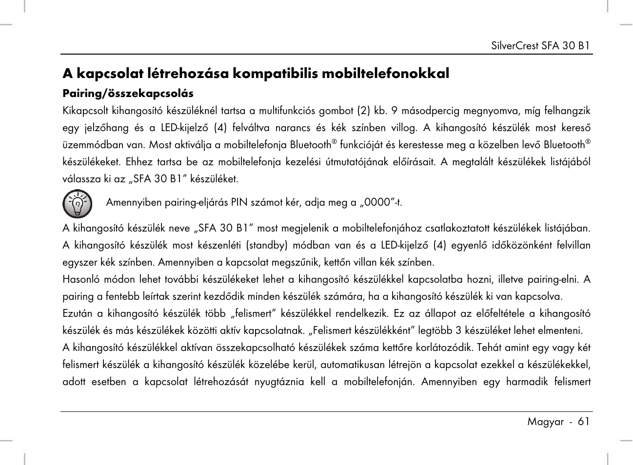 Silvercrest SFA 30 B1 User Manual | Page 63 / 166