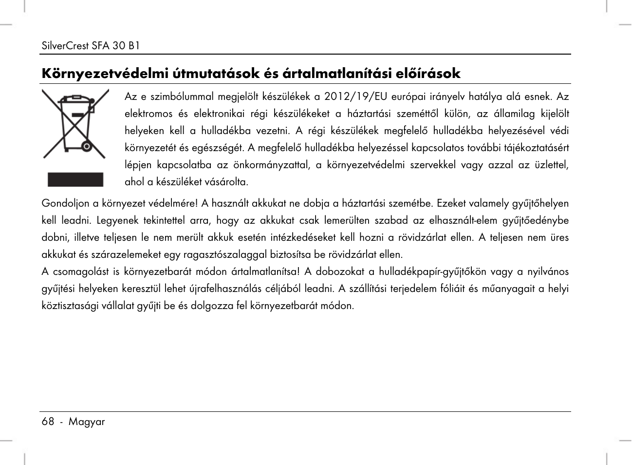 Silvercrest SFA 30 B1 User Manual | Page 70 / 166