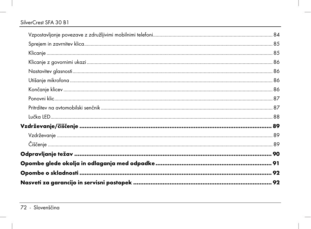 Silvercrest SFA 30 B1 User Manual | Page 74 / 166