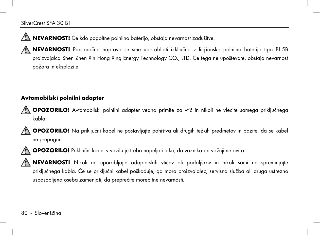 Silvercrest SFA 30 B1 User Manual | Page 82 / 166