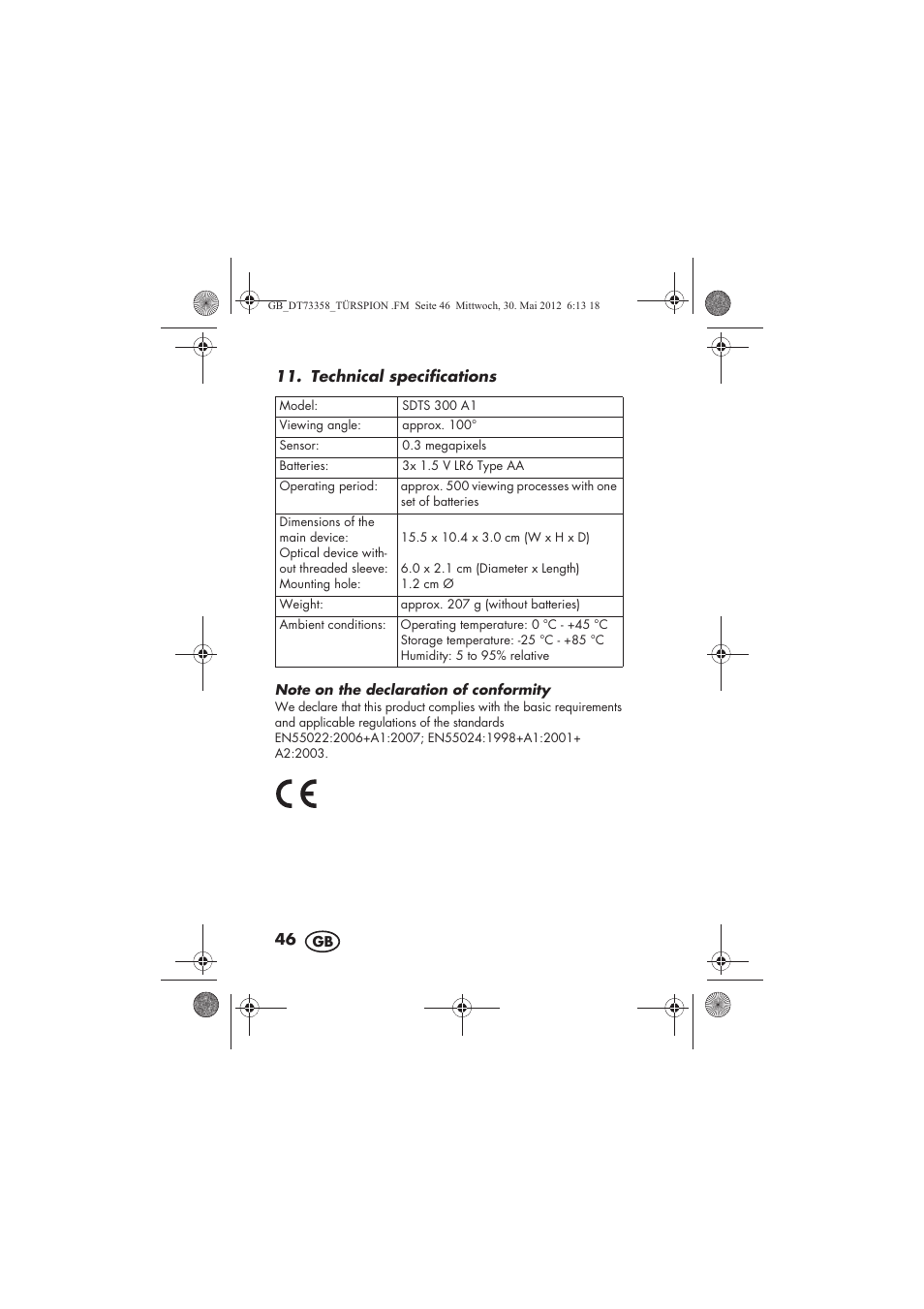 Silvercrest SDTS 300 A1 User Manual | Page 48 / 70