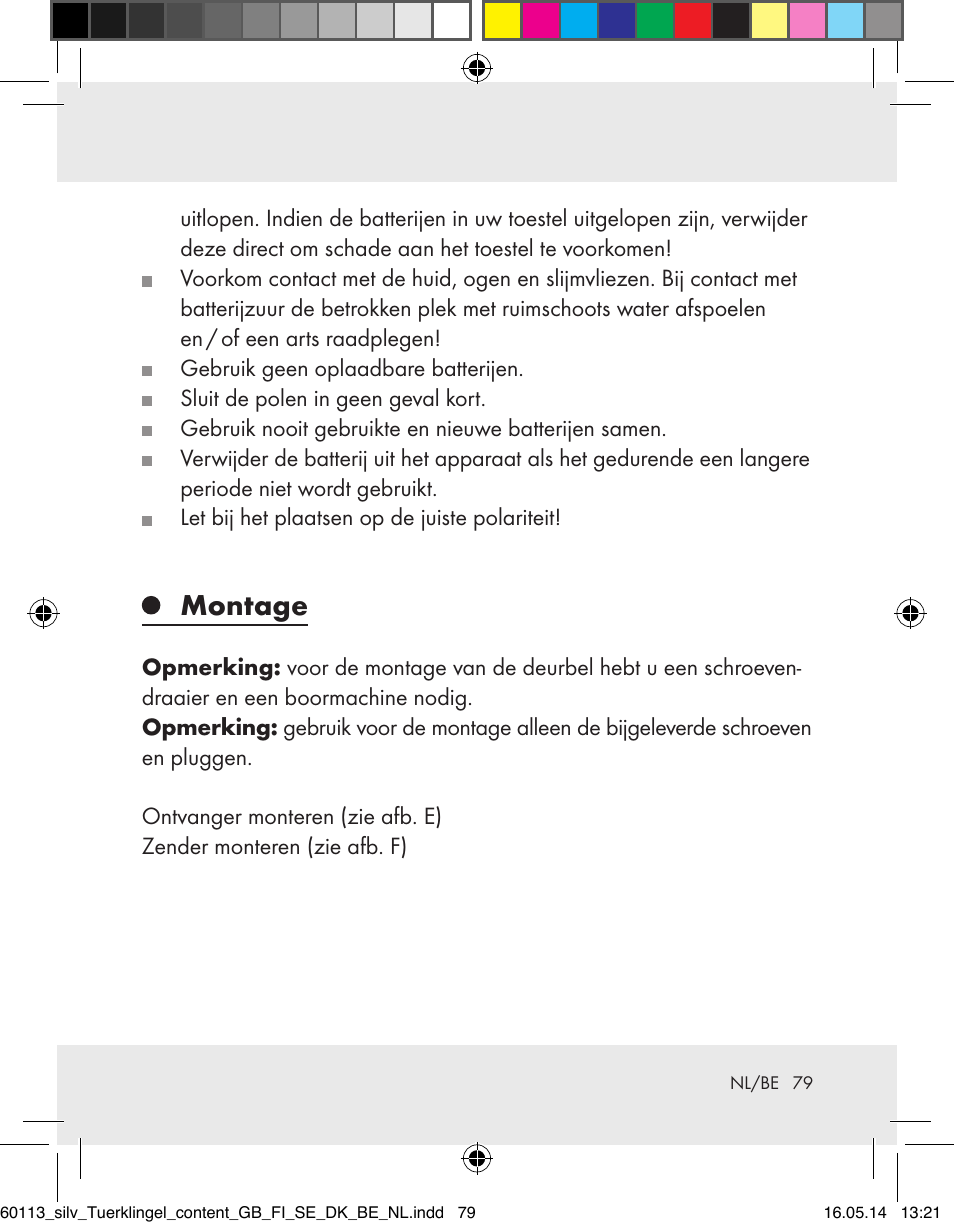 Montage | Silvercrest Z32155 User Manual | Page 79 / 101
