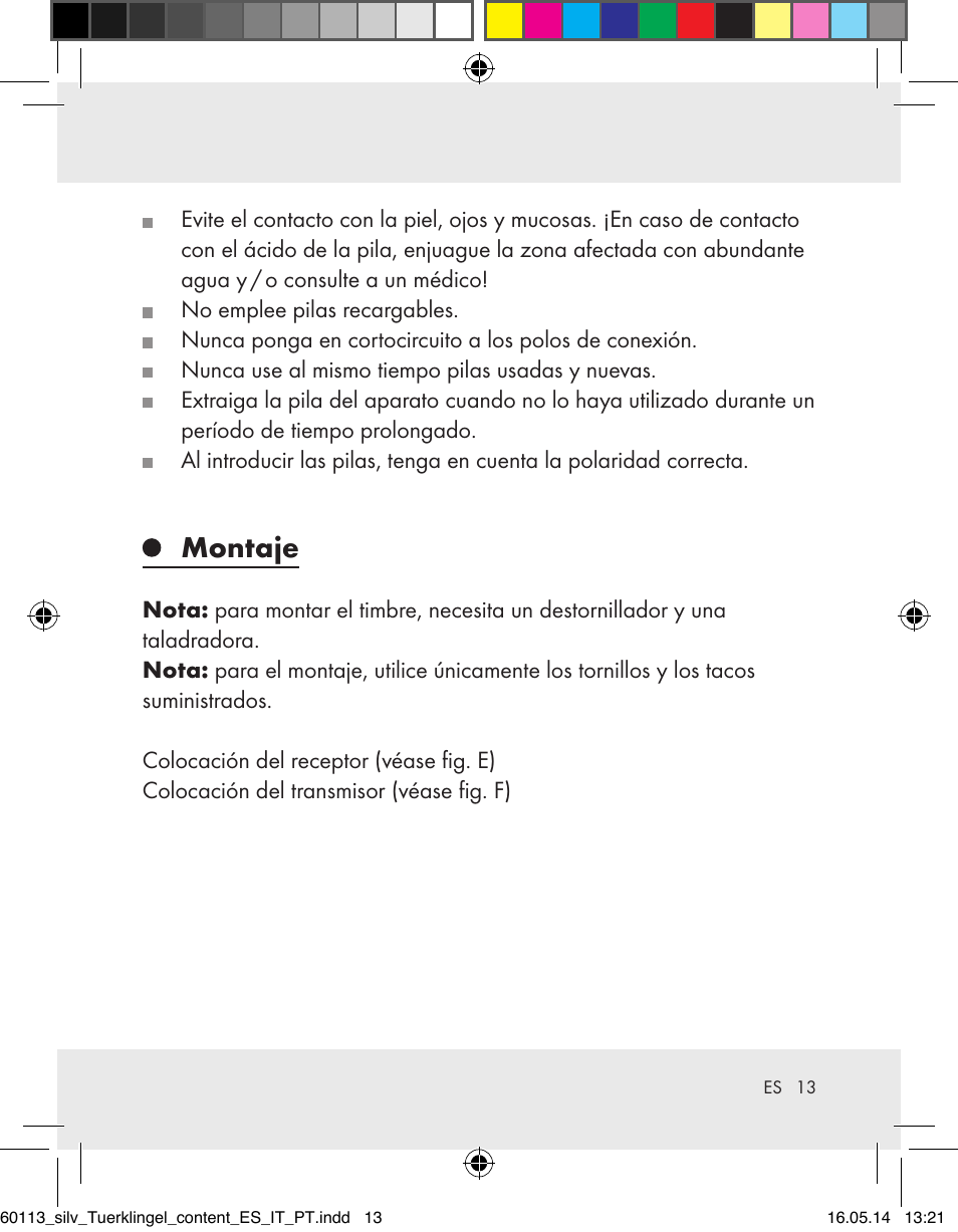 Montaje | Silvercrest Z32155 User Manual | Page 13 / 76