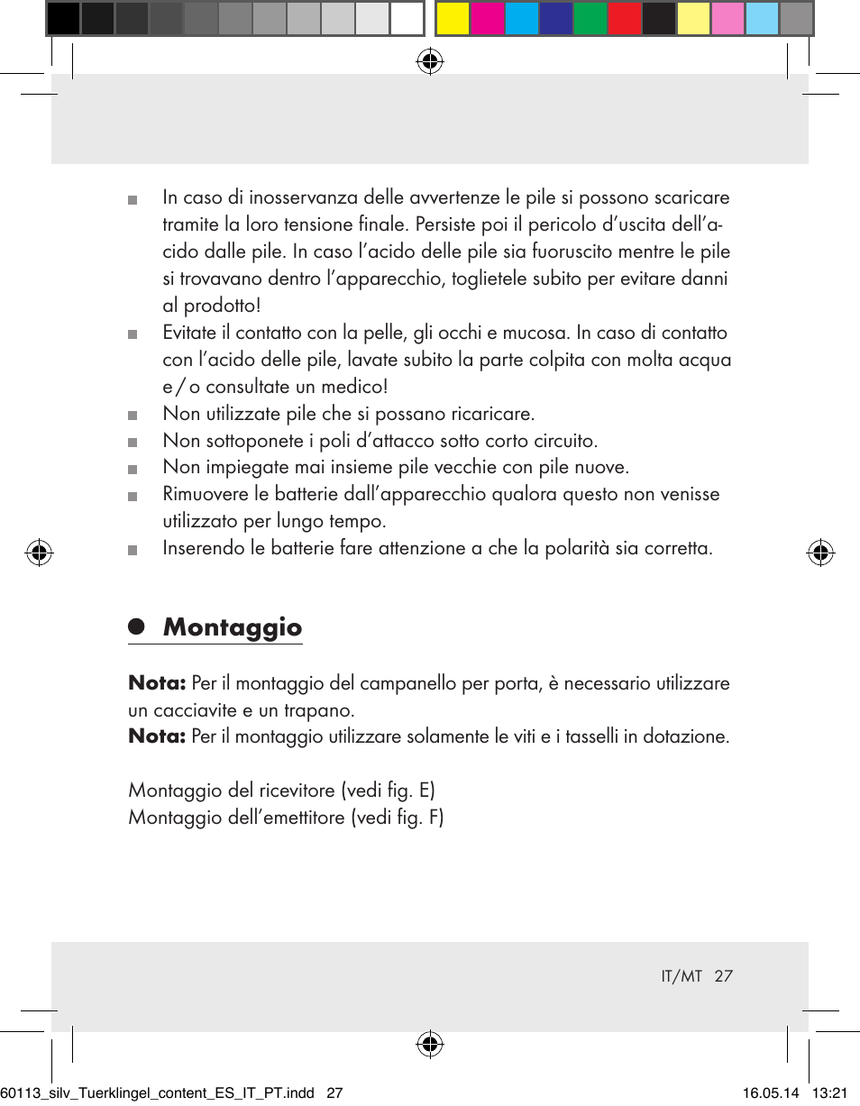 Montaggio | Silvercrest Z32155 User Manual | Page 27 / 76