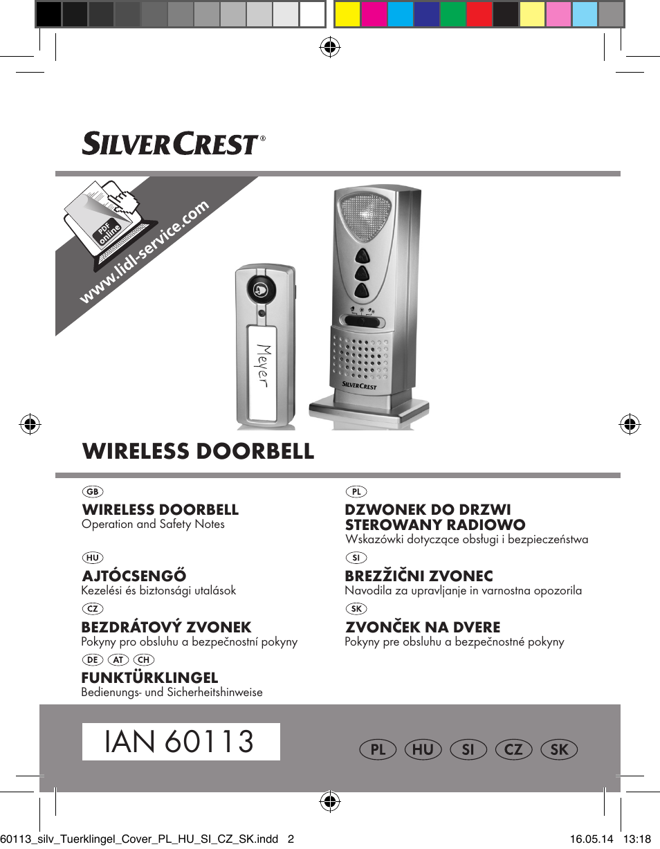 Silvercrest Z32155 User Manual | 103 pages