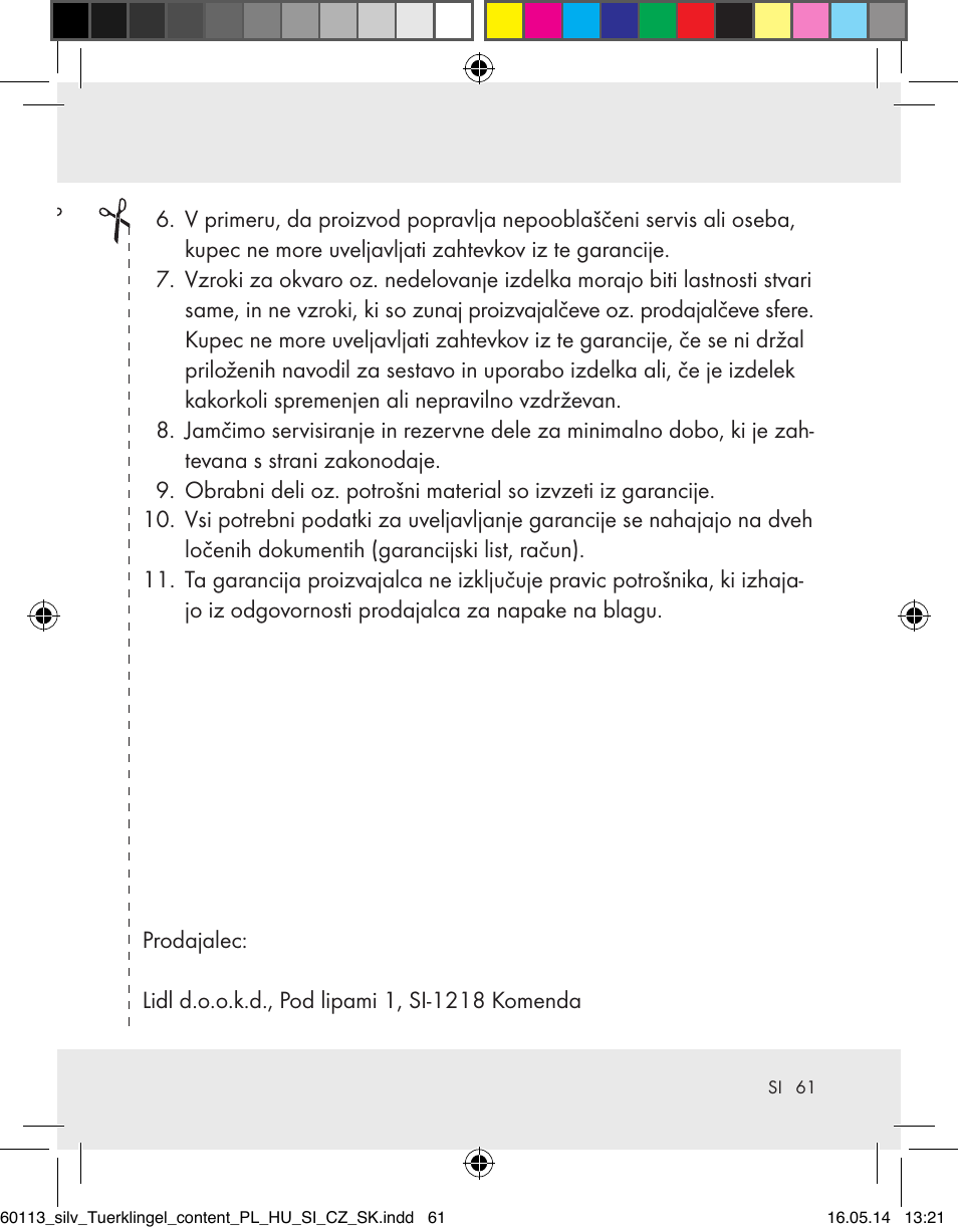 Silvercrest Z32155 User Manual | Page 61 / 103
