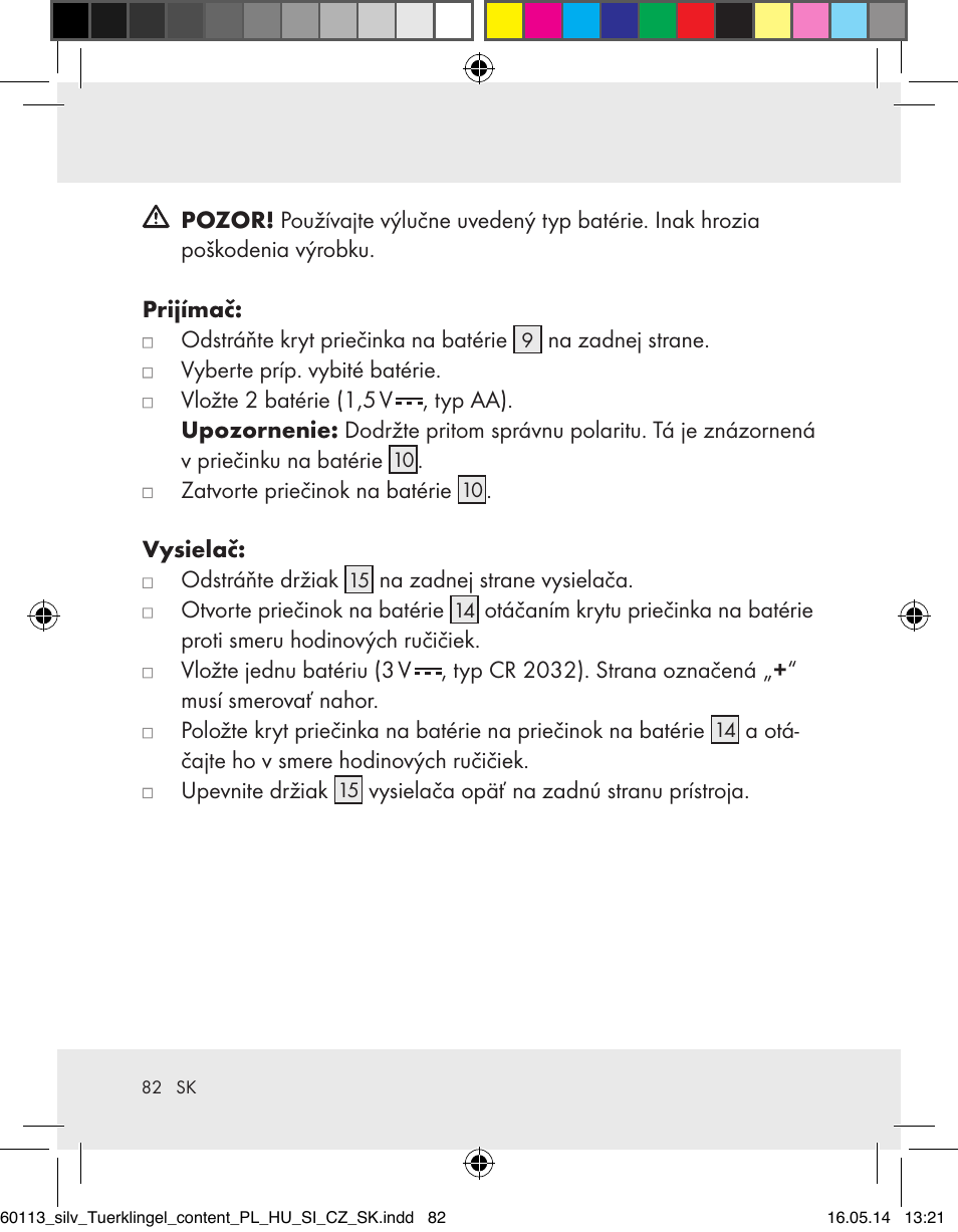 Silvercrest Z32155 User Manual | Page 82 / 103