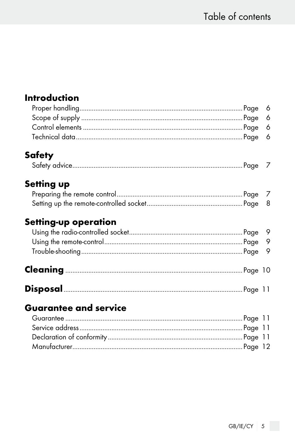 Silvercrest Electrical Sockets User Manual | Page 5 / 21