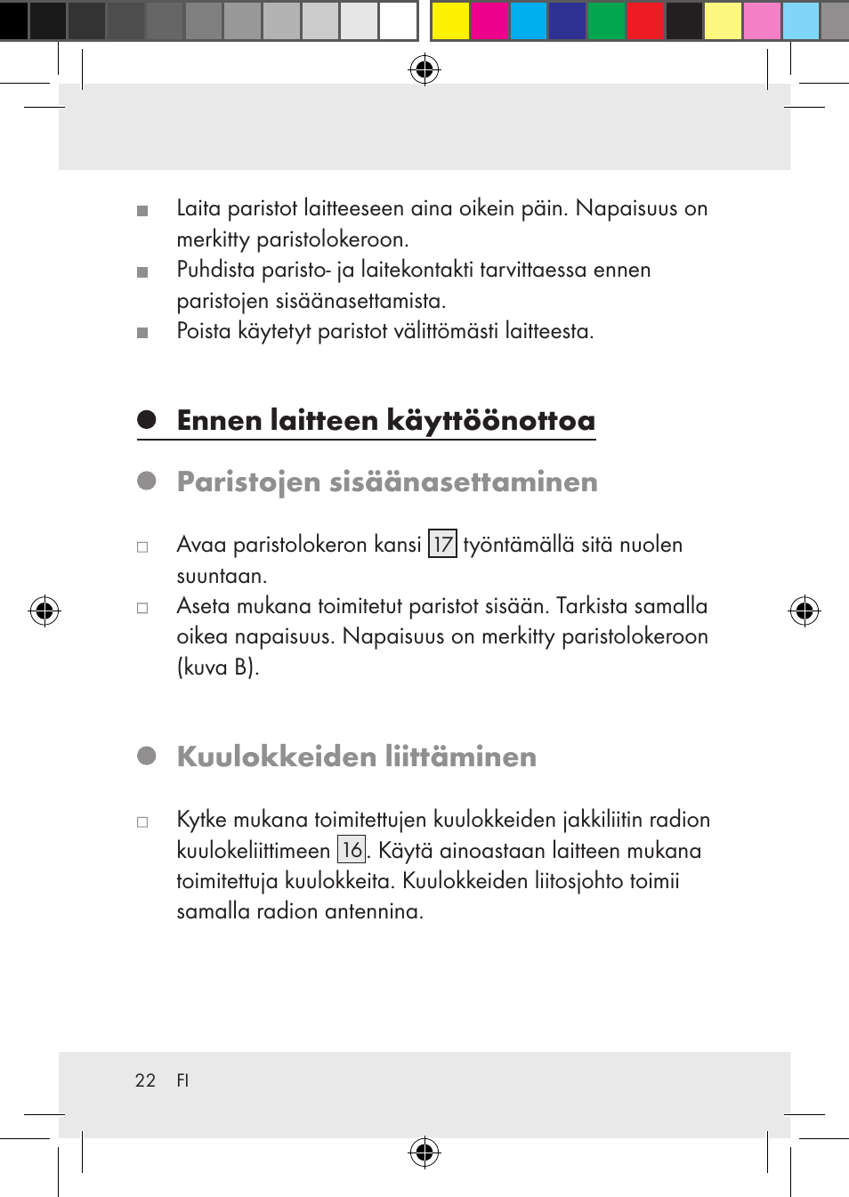 Kuulokkeiden liittäminen | Silvercrest Z31436 User Manual | Page 22 / 41