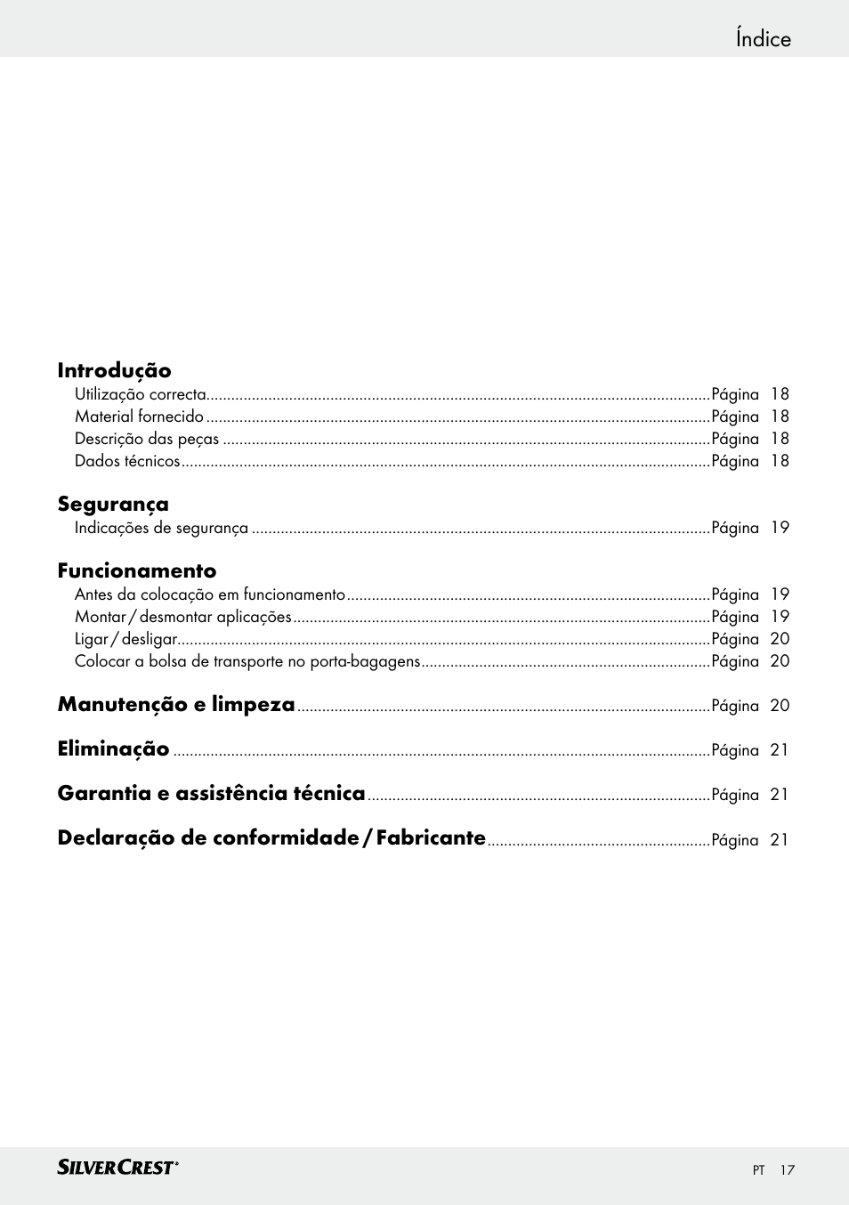 Dichiarazione di conformità / fabbricante índice | Silvercrest SHS 12.0 A1 User Manual | Page 17 / 35