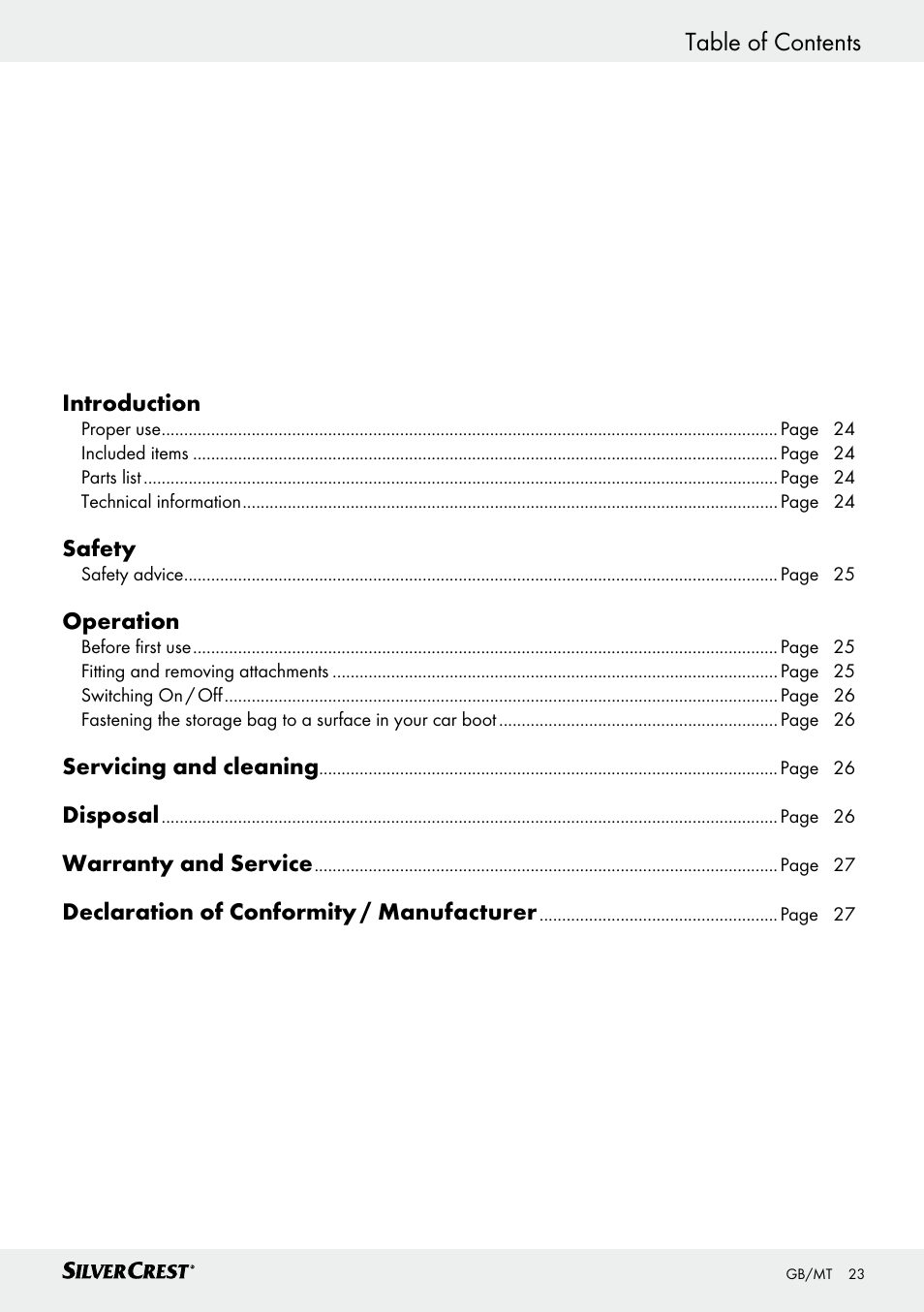 Silvercrest SHS 12.0 A1 User Manual | Page 23 / 35