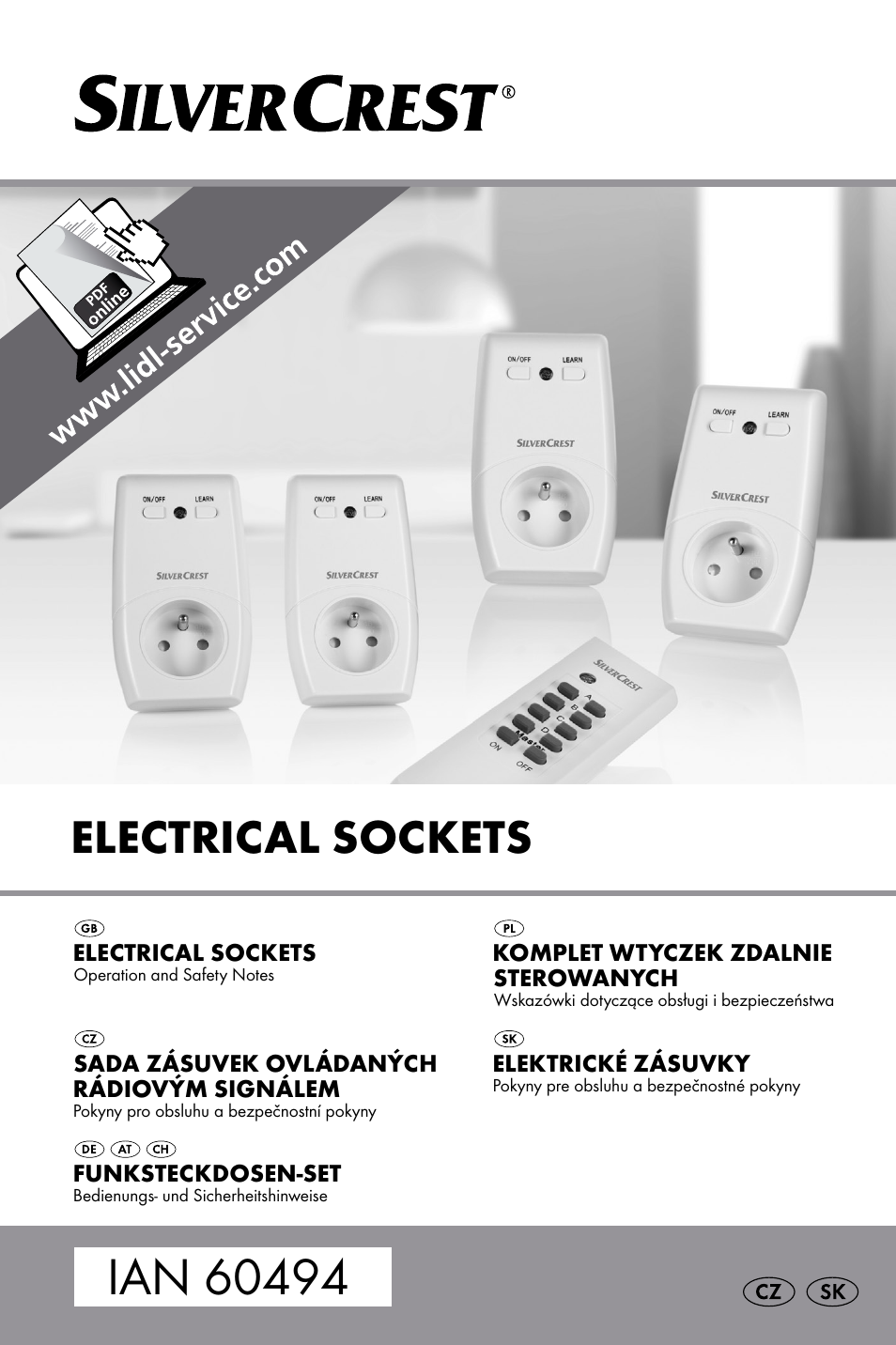 Silvercrest Electrical Sockets User Manual | 45 pages