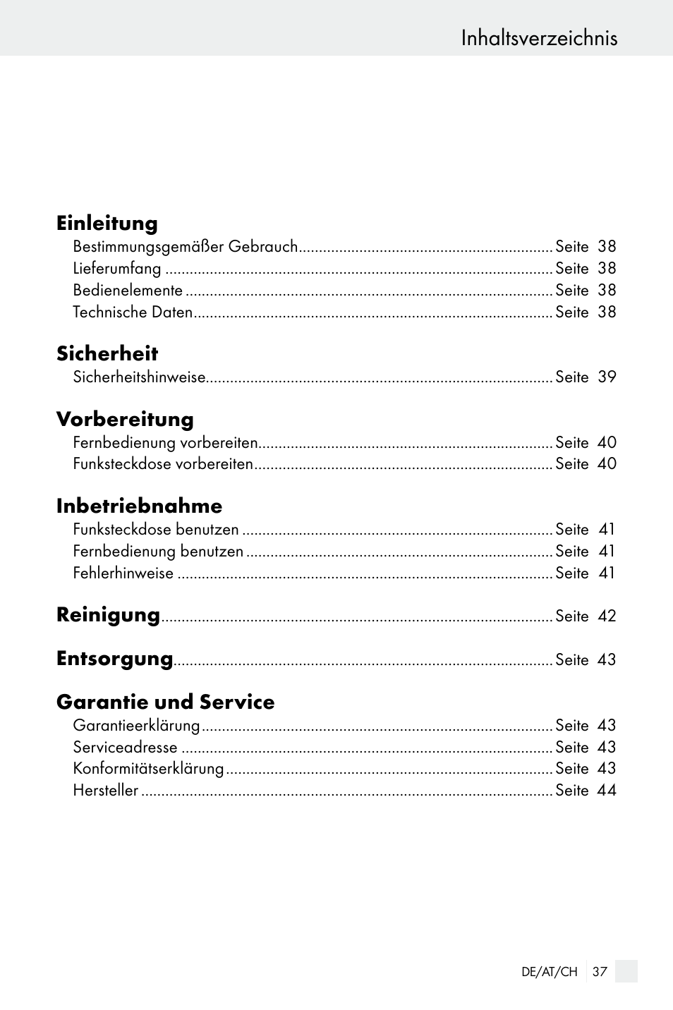 Silvercrest Electrical Sockets User Manual | Page 37 / 45