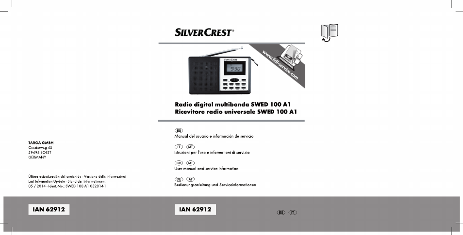 Silvercrest SWED 100 A1 User Manual | 126 pages