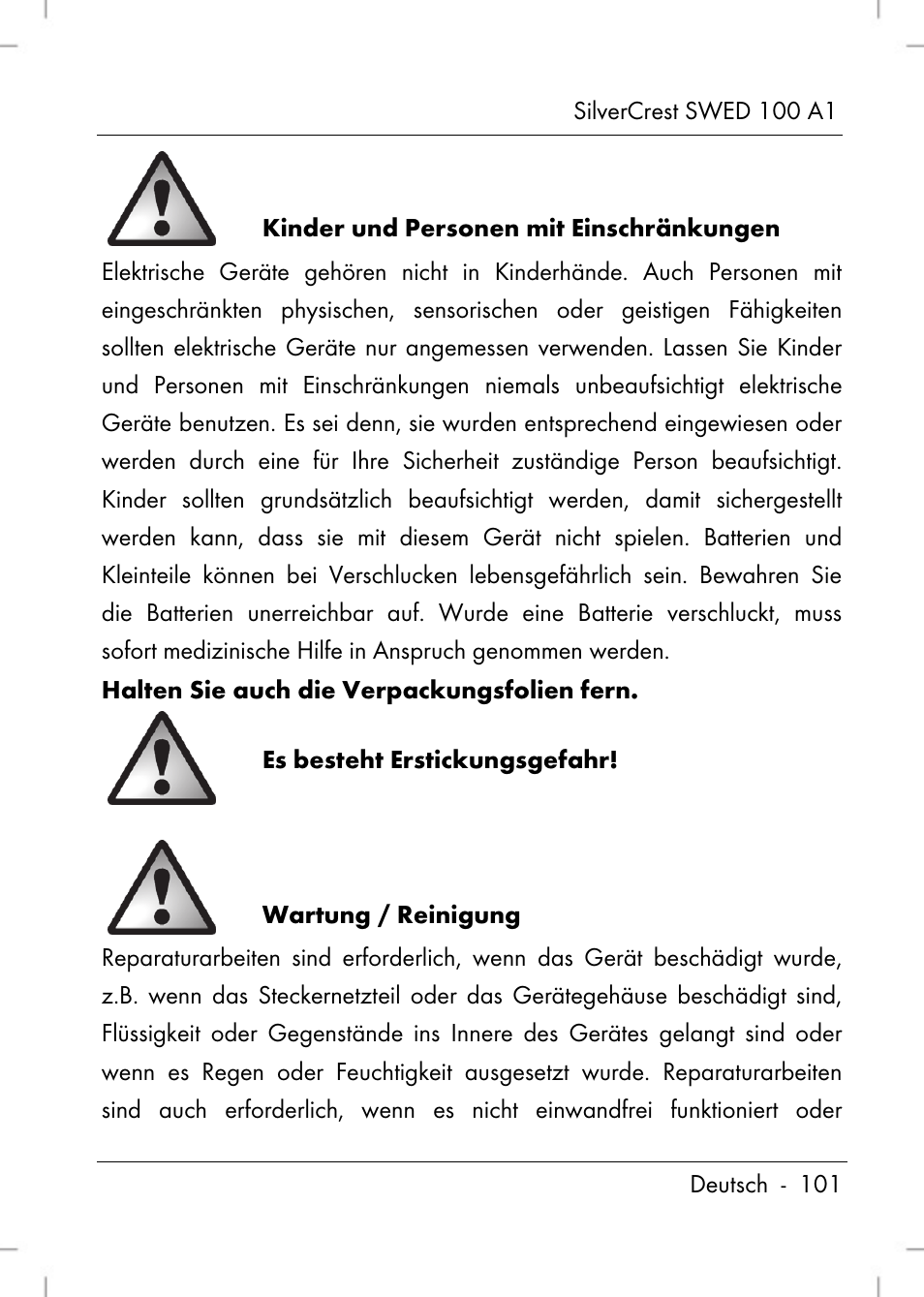 Silvercrest SWED 100 A1 User Manual | Page 103 / 126