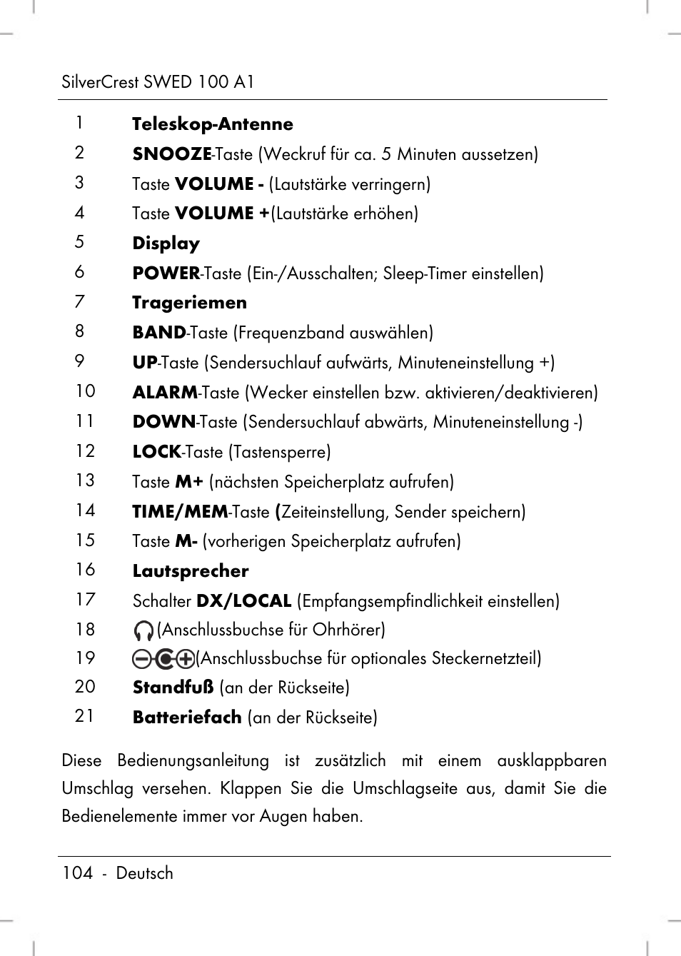 Silvercrest SWED 100 A1 User Manual | Page 106 / 126