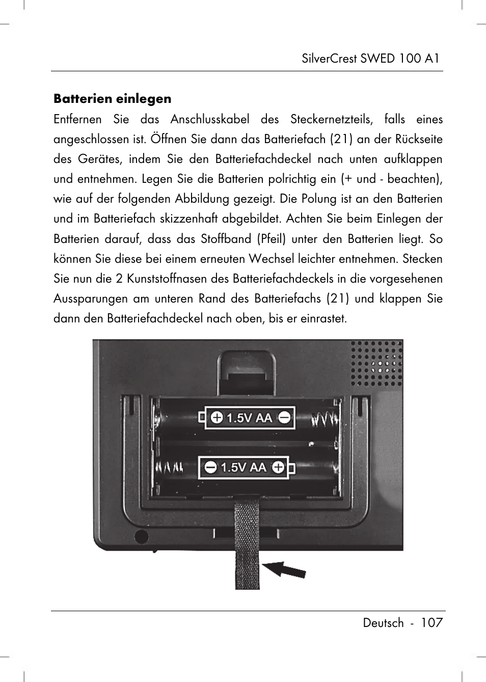 Silvercrest SWED 100 A1 User Manual | Page 109 / 126