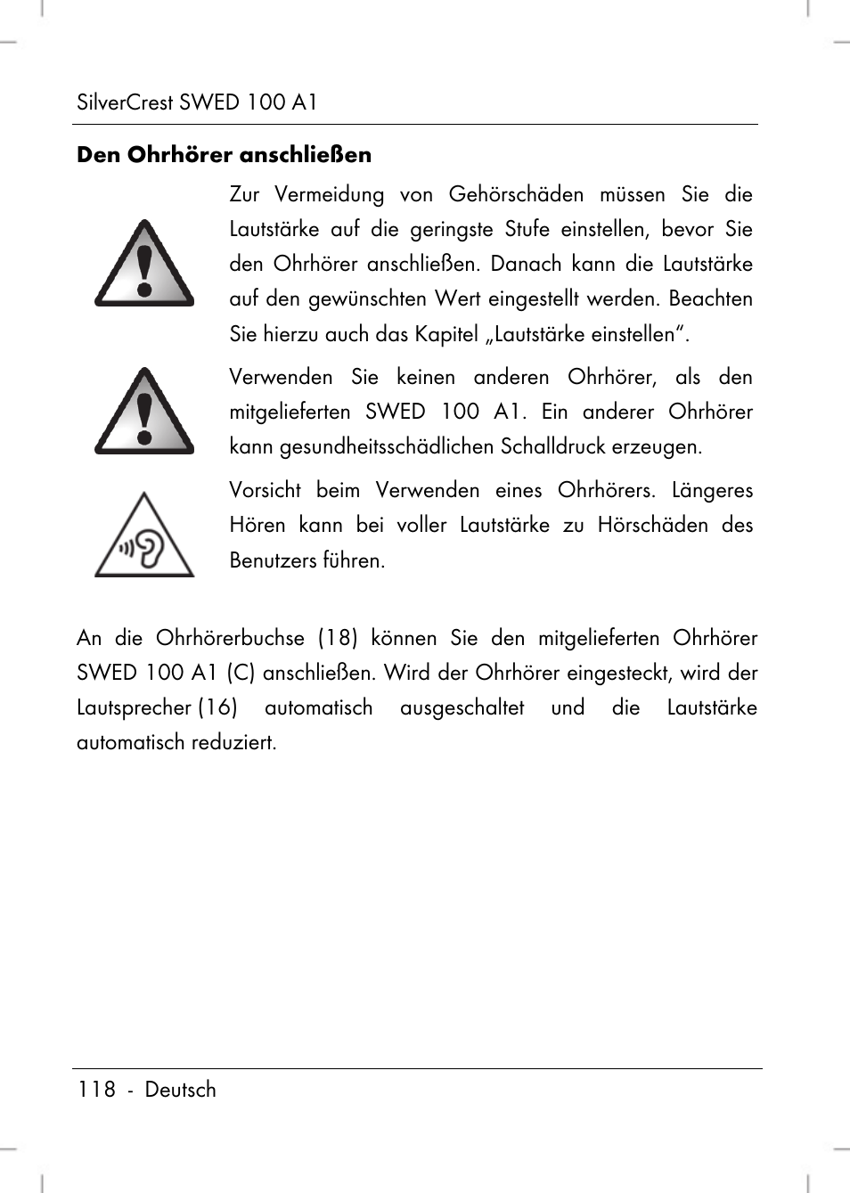 Silvercrest SWED 100 A1 User Manual | Page 120 / 126