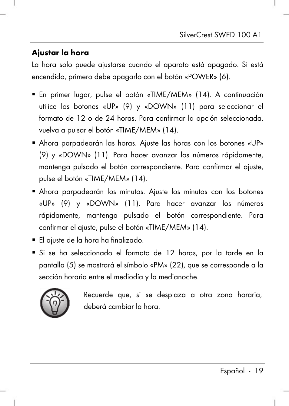 Silvercrest SWED 100 A1 User Manual | Page 21 / 126