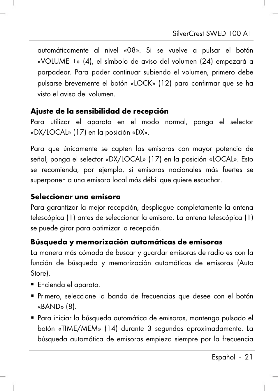 Silvercrest SWED 100 A1 User Manual | Page 23 / 126