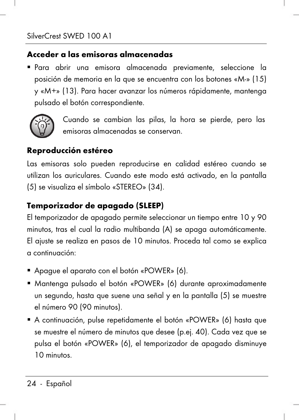 Silvercrest SWED 100 A1 User Manual | Page 26 / 126