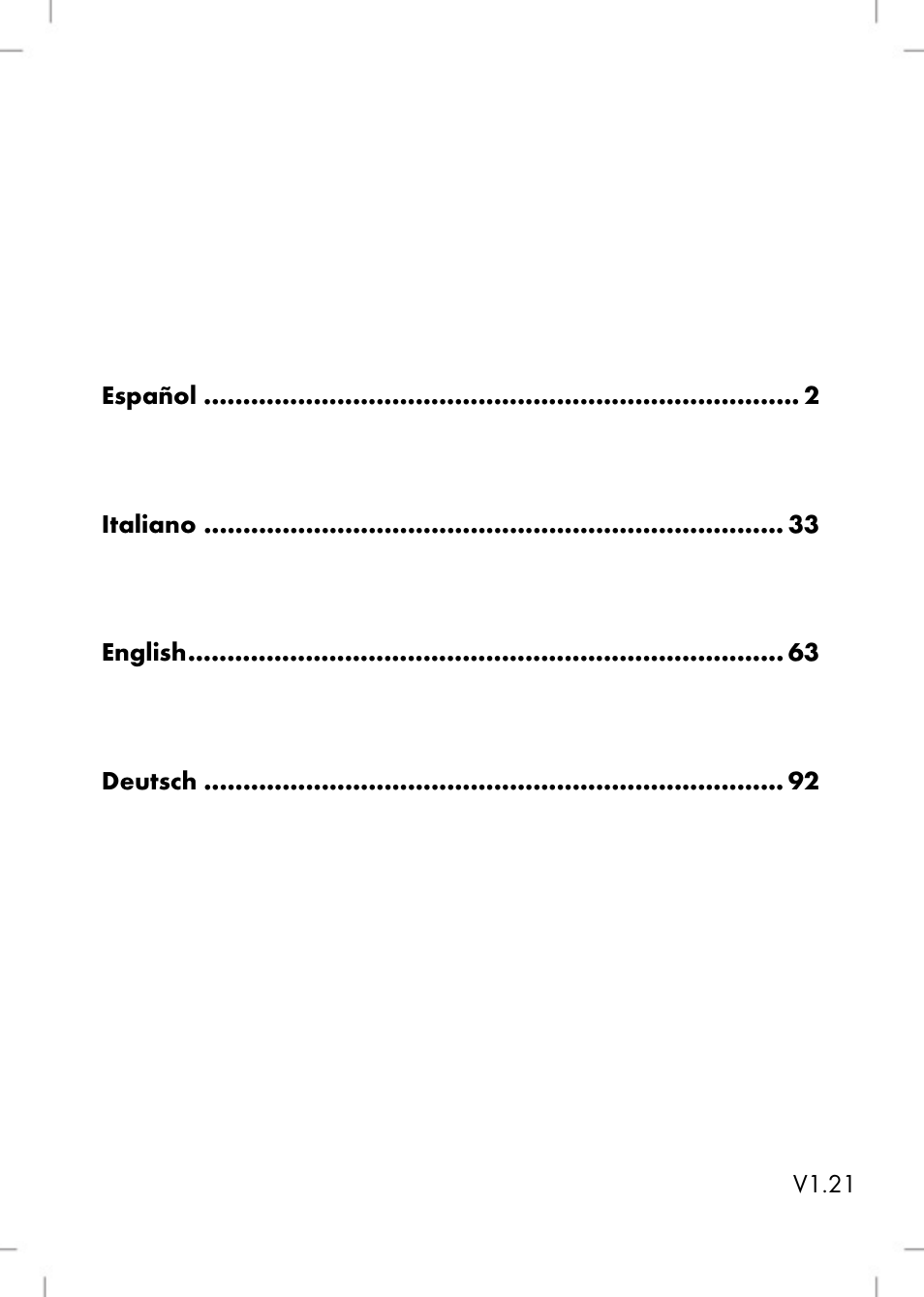 Silvercrest SWED 100 A1 User Manual | Page 3 / 126