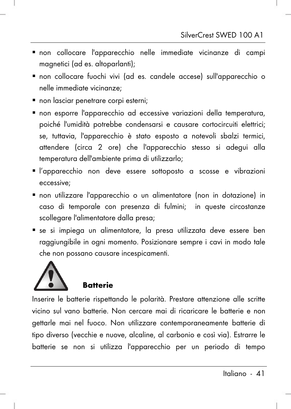 Silvercrest SWED 100 A1 User Manual | Page 43 / 126