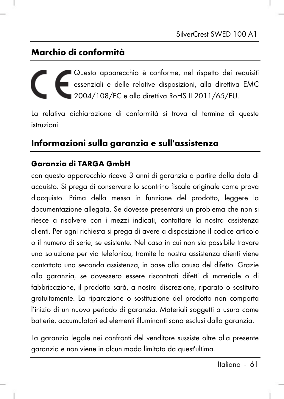 Silvercrest SWED 100 A1 User Manual | Page 63 / 126