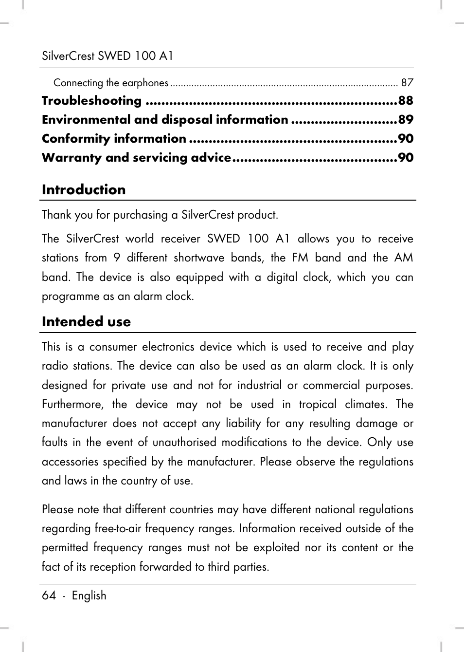Silvercrest SWED 100 A1 User Manual | Page 66 / 126